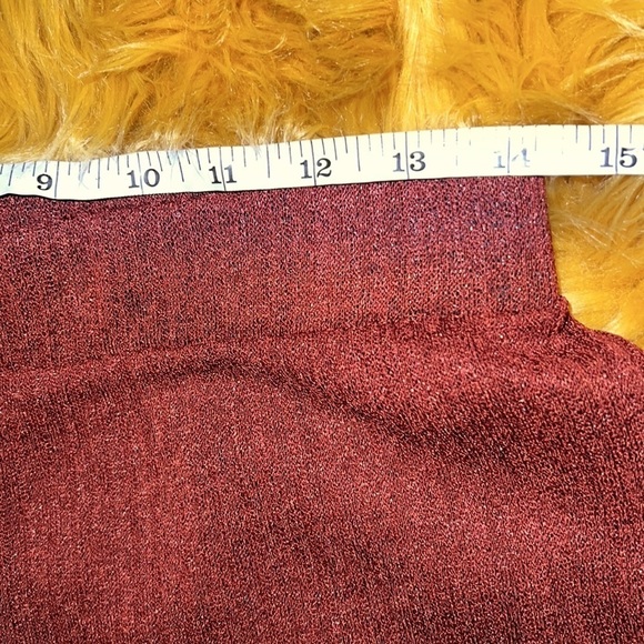 Zara wide legs cropped shiny pants Sz  M - Picture 4 of 9